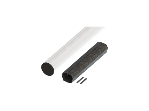 Przejdź do produktu KEY ASTL4J Zestaw ramienia szlabanu z aluminium 2+2 m Ø 60 mm