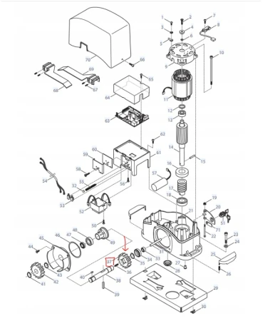 999RM3Z23-zębatka-wewnętrzna-do-napędów-bram-przesuwnych-KEY-AUTOMATION-schemat